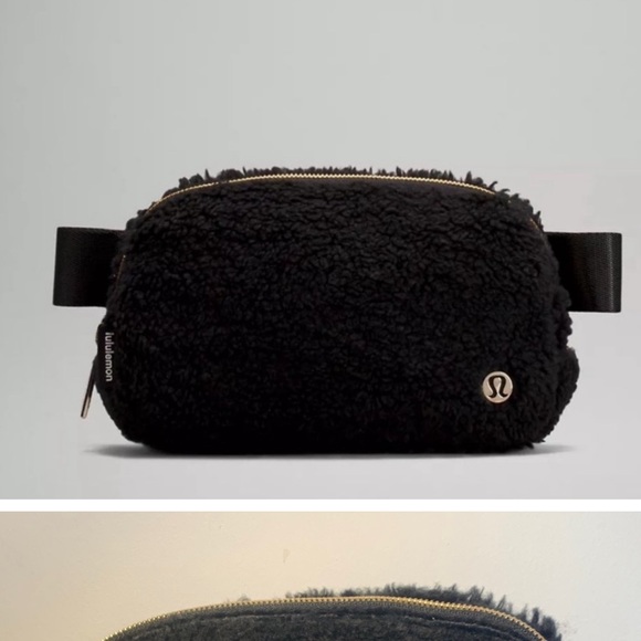 Black lululemon fleece belt bag - Picture 4 of 4